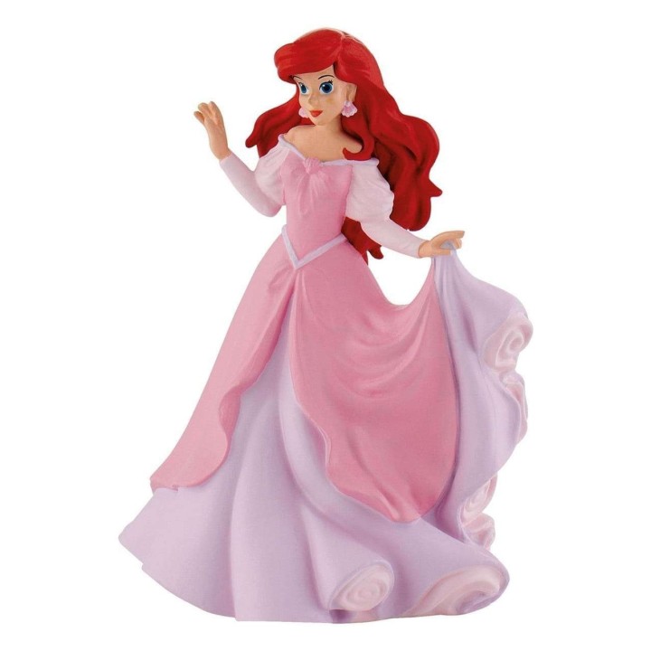 Figurina Disney - Ariel in rochie roz