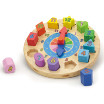 Imaginea Puzzle din lemn Ceas Viga Toys